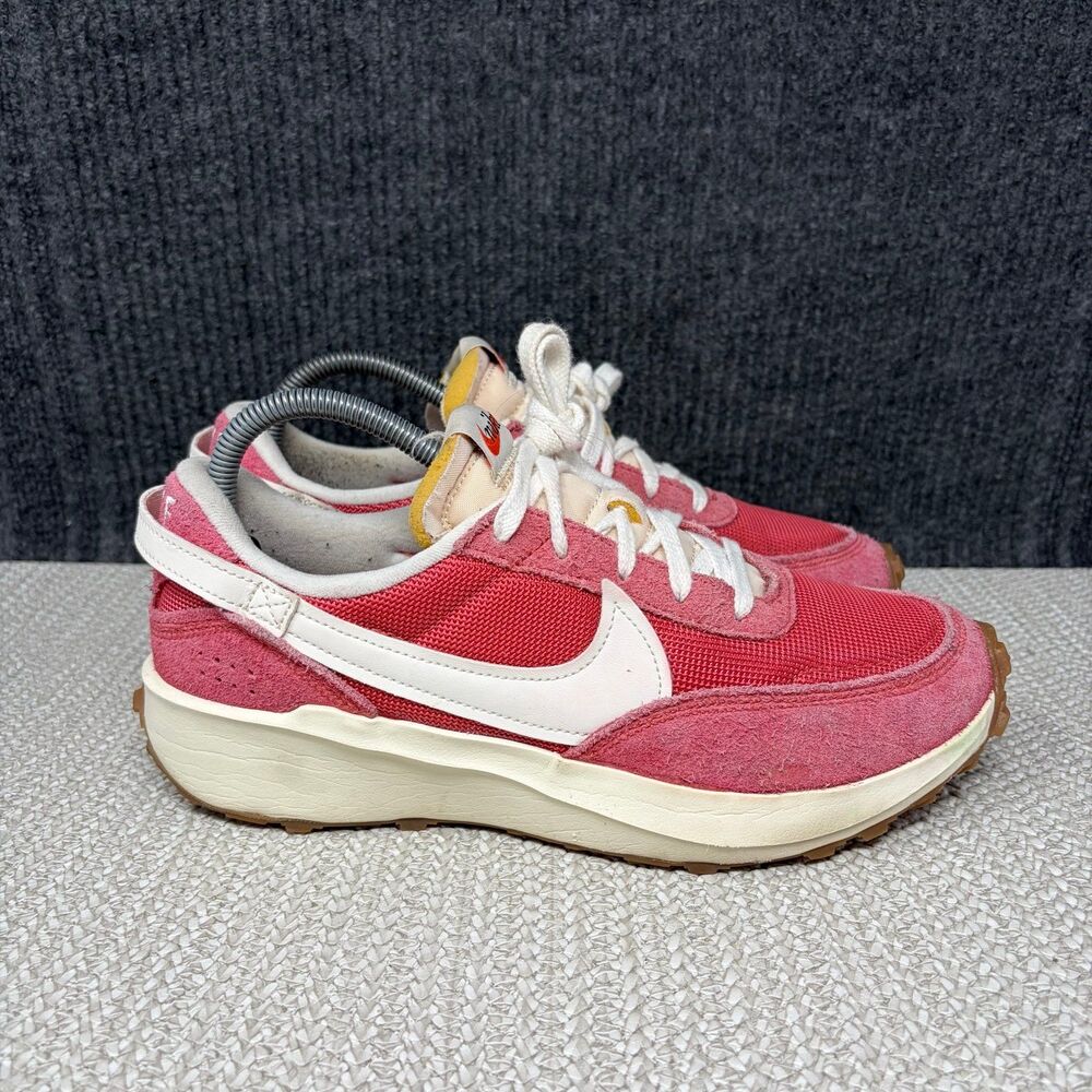 Nike Waffle Debut Vintage Adobe Sail Coconut Red Shoes Womens 9.5 DX2931-600